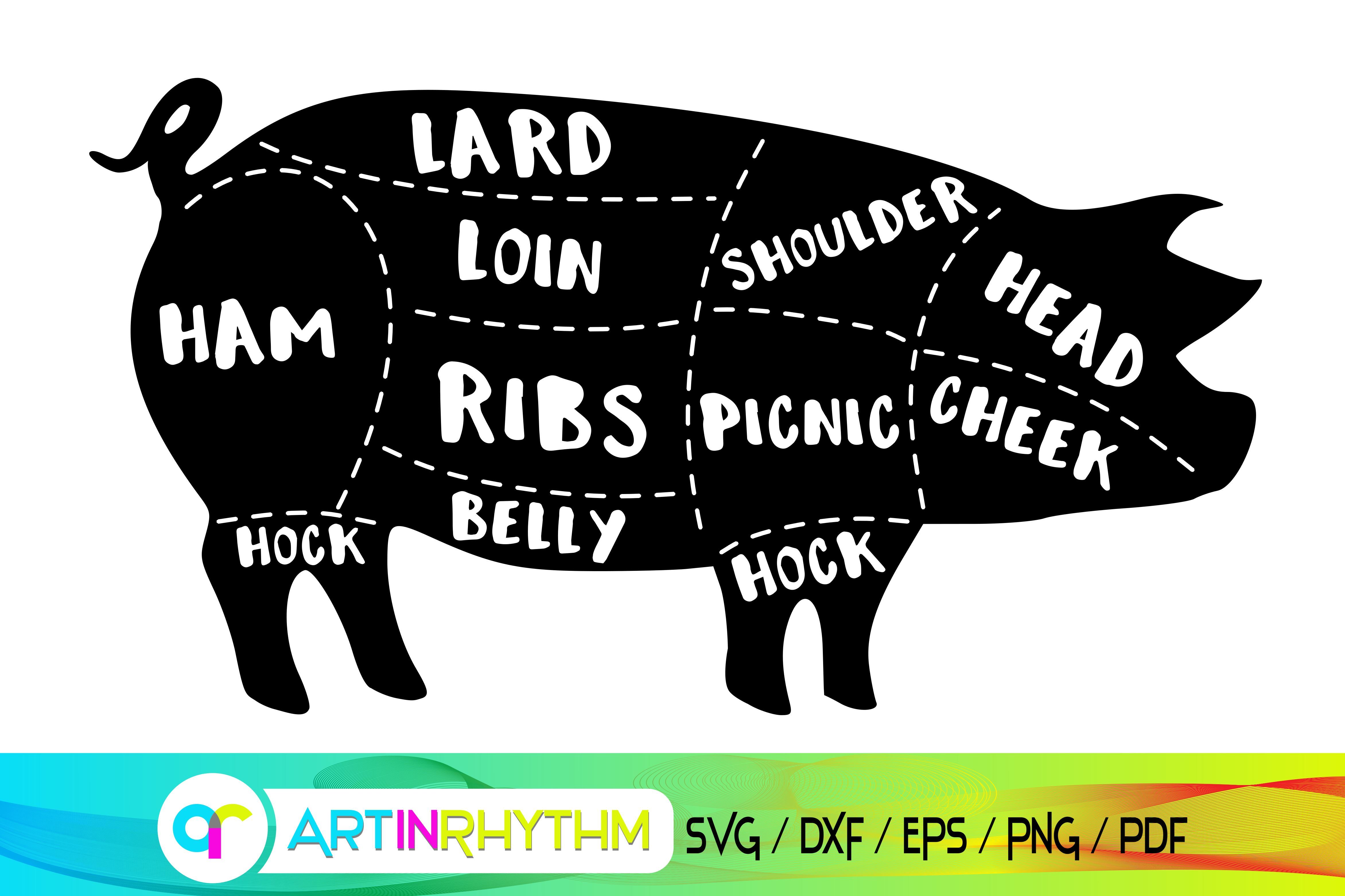 free hog butcher chart